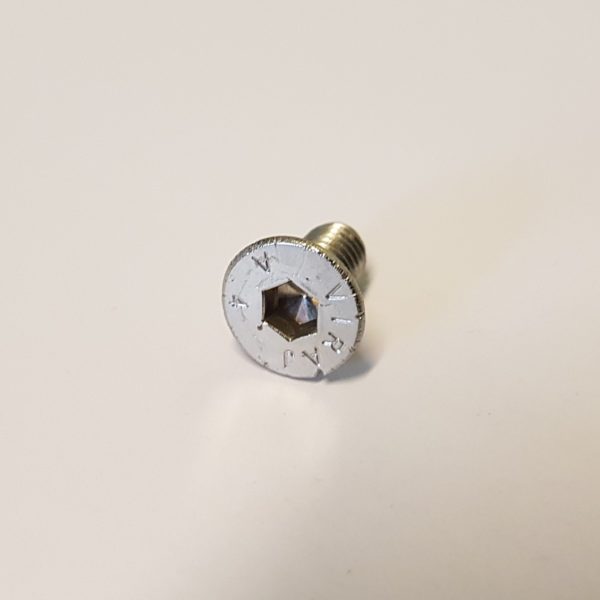Koonuspeaga polt rst teras DIN7991.M6x12 ( käsipuu kandur, klaasiklamber )